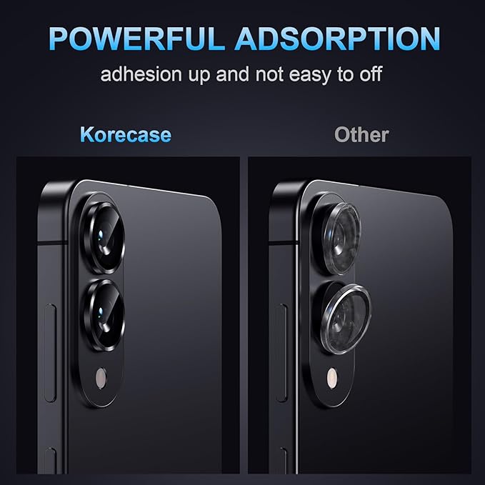 Korecase for Samsung Galaxy S25 Edge Camera Lens Protector, 9H Tempered Glass - Image 4