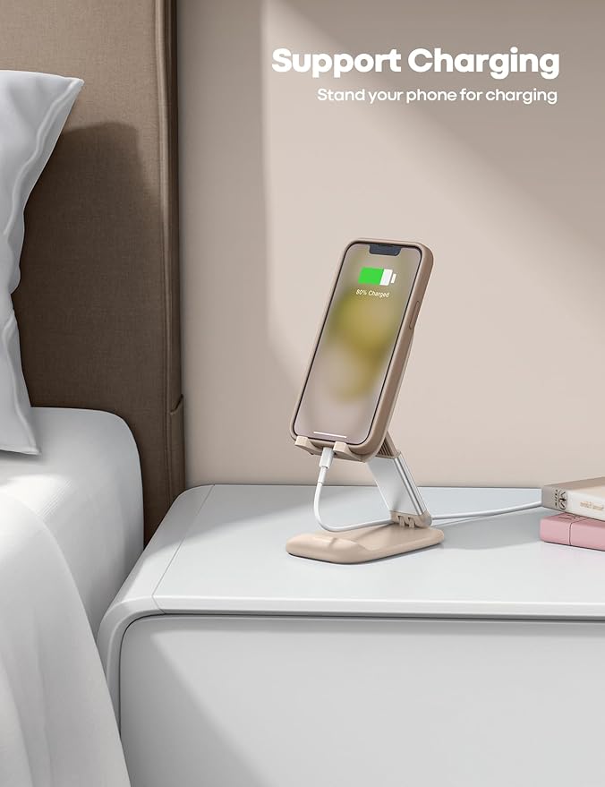 Lamicall Khaki Phone Stand for Desk - Image 3