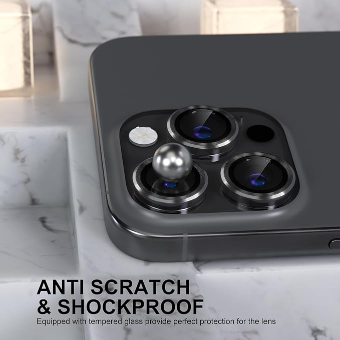 Choiche Compatible for iPhone 16 Pro/iPhone 16 Pro Max Camera Lens Protector - Image 3