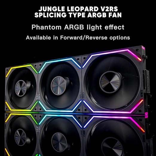 Jungle Leopard Interstellar V2 RS 120mm PC Reverse Blade Case Fan Infinity - Image 2