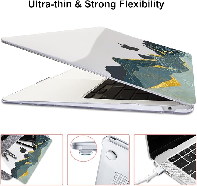 for MacBook Air 13 Inch Case 2021 2020 2019 2018, Plastic Hard Shell Case - Image 5