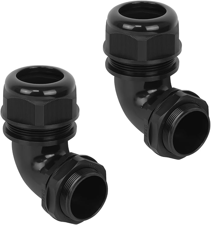 LeMotech M40 Cable Gland, 90 Degree Adjustable 26-33mm Cable Range Strain Relief by LeMotech