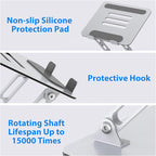 Laptop Stand for Desk, Adjustable Laptop Riser, Metal Foldable Computer Stand - Image 6