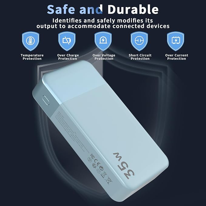 NOBIS Portable Charger, 20000mAh Power Bank, 35W Power Bank Fast Charging - Image 6