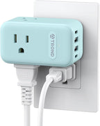 TROND Outlet Extender with USB, 360 Rotating Plug Adapter with PD 20W USB C Port by TRONDOfficial