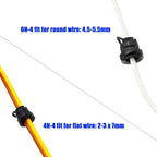 40PCS Nylon Insulation Cable Bush Grommet Electric Cable Protection Cord Buckle - Image 3