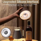 WILIT 2 Pack Wine Wirelss Bottle Lamp, 3-Level Brightness Cordless Table Lamp - Image 7