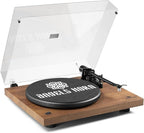 ANGELS HORN Turntable, Vinyl Record Player, Built-in Phono Preamp, Belt Drive by ANGELSHORN