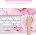 Keyboard Mouse Pad Set, Extended Mouse Pad+Keyboard Wrist Rest Support - Image 5