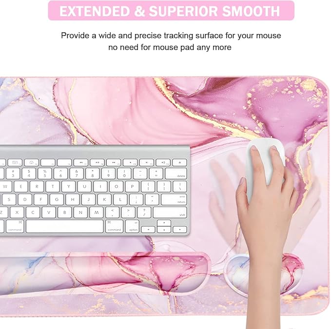 Large Mouse Pad and Keyboard Wrist Rest, Desk Pad - Image 5