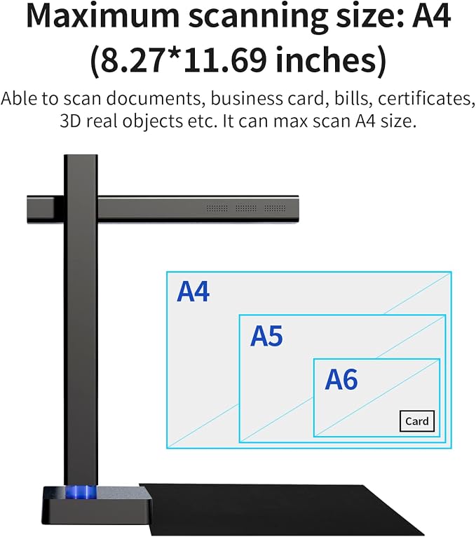 CZUR Shine800 Pro Portable Document Scanner, 8MP Document Camera, OCR - Image 4