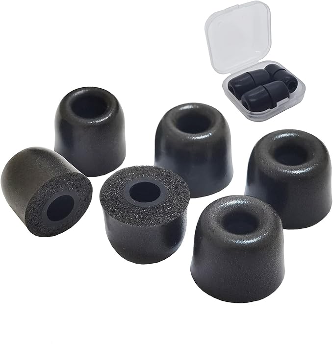 Memory Foam Tips for JayBird Earbuds Series 60S Slow Rebound Replacement Ear by EarbudsTipsAccessories