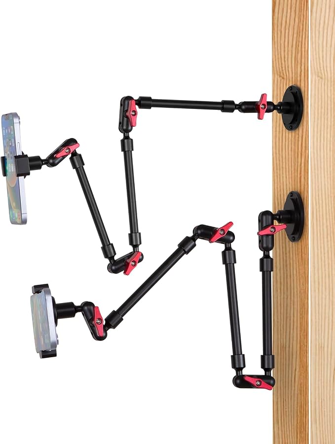 Super Upgraded Magic Arm with LED, 82cm Length, Phone Wall Mount Holder Bracket by GOINWAVE