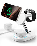 Fast Charging Station for iPhone 16/16 Pro/16 Pro Max, Wireless Charger Station by Nubeno