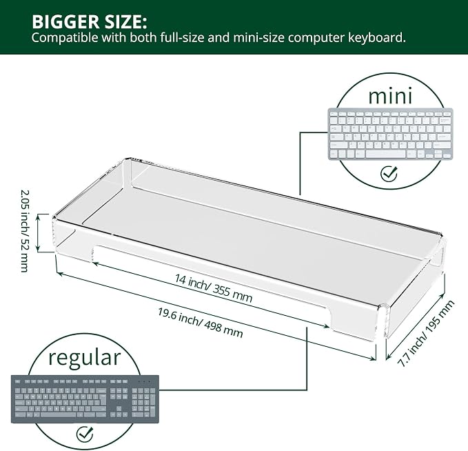 Acrylic Computer Keyboard Cover, Mechanical Keyboard Dust Cover PC Keyboard Cat - Image 3