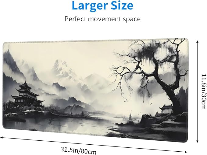 Gaming Mouse Pad Desk Pad, Extended Big Mouse Pad, 31.5x11.8 Inch Long Computer - Image 2