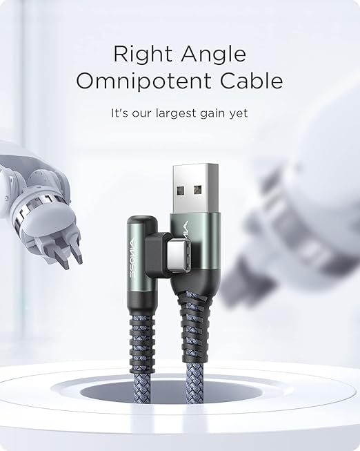 16.5FT USB C Fast Charging Cable 3.1A Fast Charge, Right Angle AINOPE USB C - Image 2