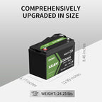 OKMO 12V 100Ah LiFePO4 Battery, Lithium Battery 100A BMS, 10 Years Lifetime - Image 7