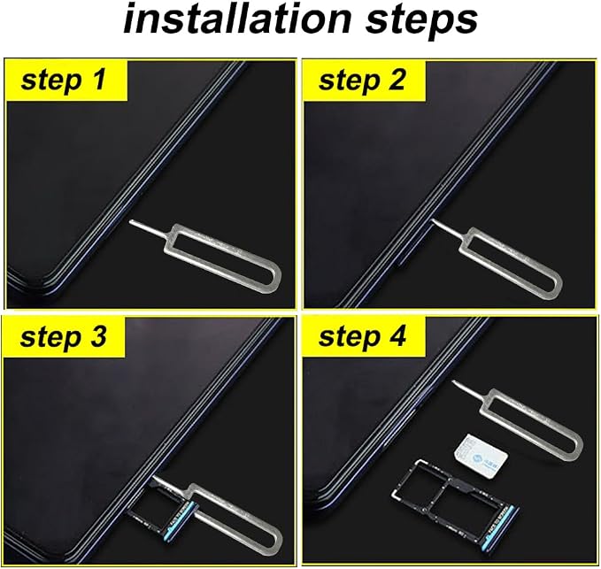 4 Pcs SIM Card Removal Openning Tool Tray Eject Pins Needle Opener Ejector - Image 5