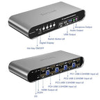 4 Computers 2 Monitors USB 3.0 HDMI KVM Switch 4K@60Hz - Image 3