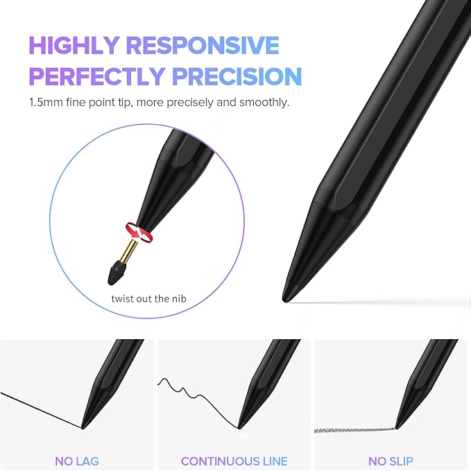Stylus Pen 2X Fast Charge Active Pencil Compatible - Image 4