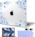 MEEgoodo Case for MacBook Air M4/M3/M2 13.6 inch 2025 2024 2022, Fit Model by MEEgoodo