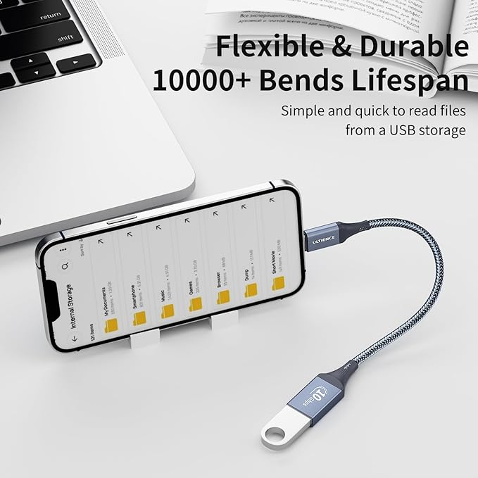 USB C to USB Adapter 2 Pack: USB Female to USB C Male OTG Cable - Image 7