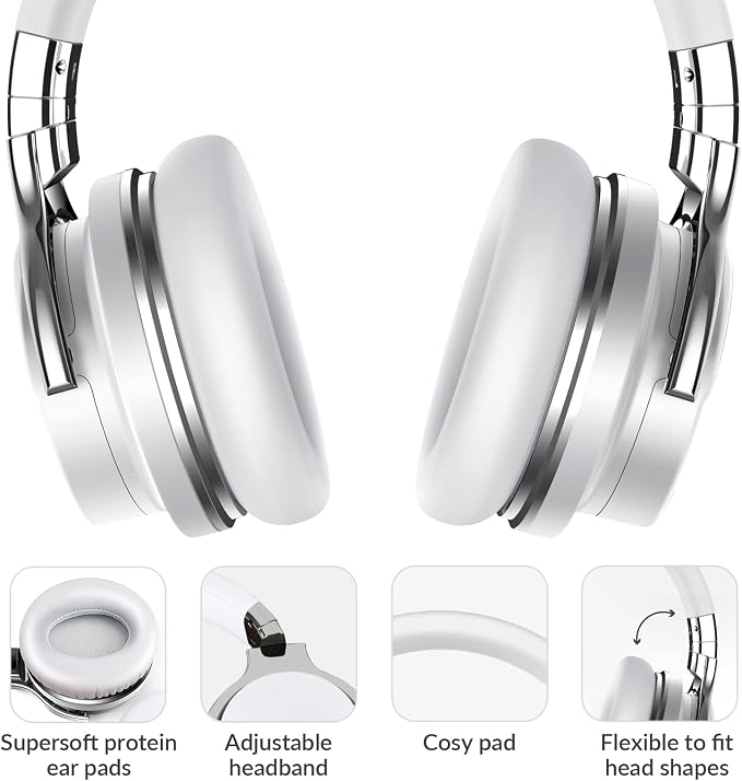 Silensys E7 Active Noise Cancelling Headphones Bluetooth Headphones - Image 8