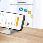 USB C Micro SD Card Reader, BorlterClamp Type C OTG TF Memory Card Reader - Image 3
