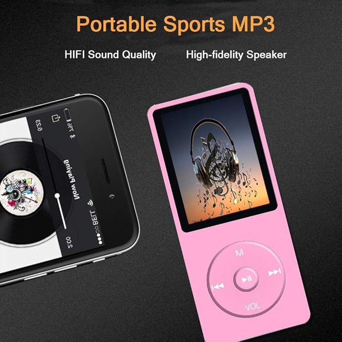 MP3 Player, Music Player with 16GB Micro SD Card, Build-in Speaker/Photo/Video - Image 3
