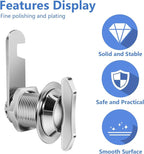 Thumb Operated Offset Cam Lock, 5/8" Cylinder Fits on 3/8" Max Door Thickness - Image 3