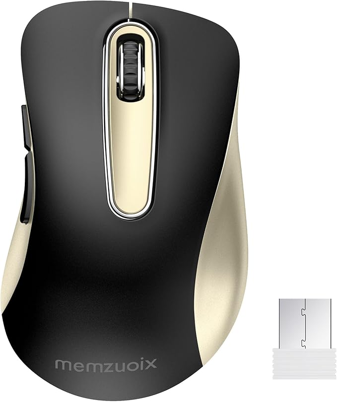 memzuoix 2.4G Wireless Mouse, 1400 DPI Computer Mice by memzuoix