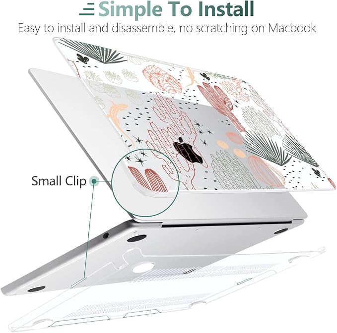 MEEgoodo Case for MacBook Air M4/M3/M2 13.6 inch 2025 2024 2022, Fit Model - Image 4