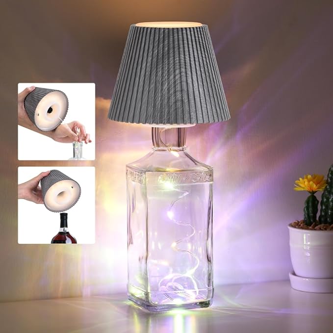 WILIT Wireless Bottle Lamp for Liquor Bottles, 3-Level Brightness Rechargeable by WILIT