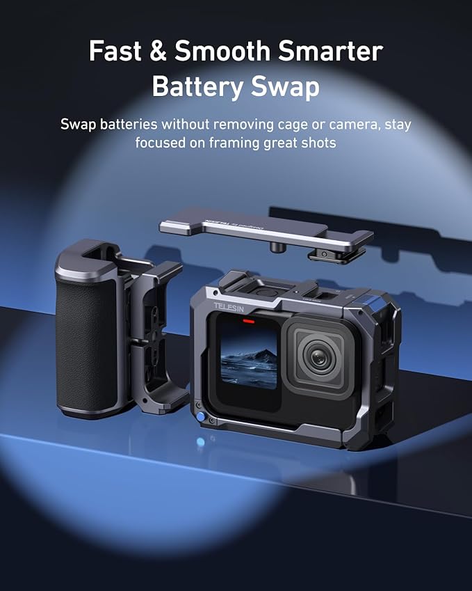 TELESIN Street Grip Kit For Hero 9-13 | Without Metal Rabbit Cage | Camera Grip - Image 7