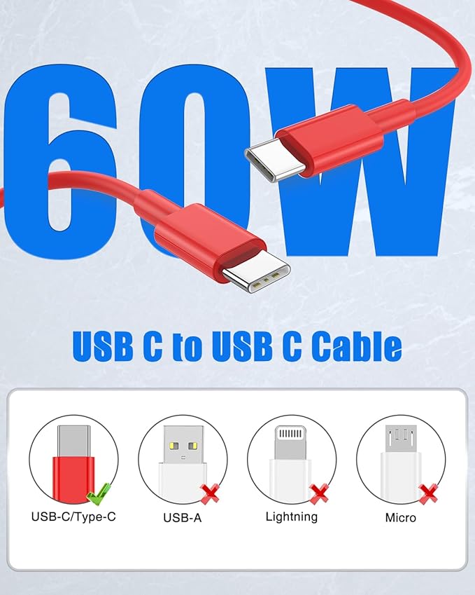 10Pack Bulk USB C to USB C Cable - Image 6