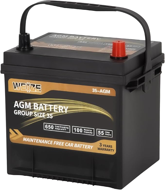 Weize Platinum AGM Battery BCI Group 35 Automotive Battery, 36 Months Warranty - Image 5