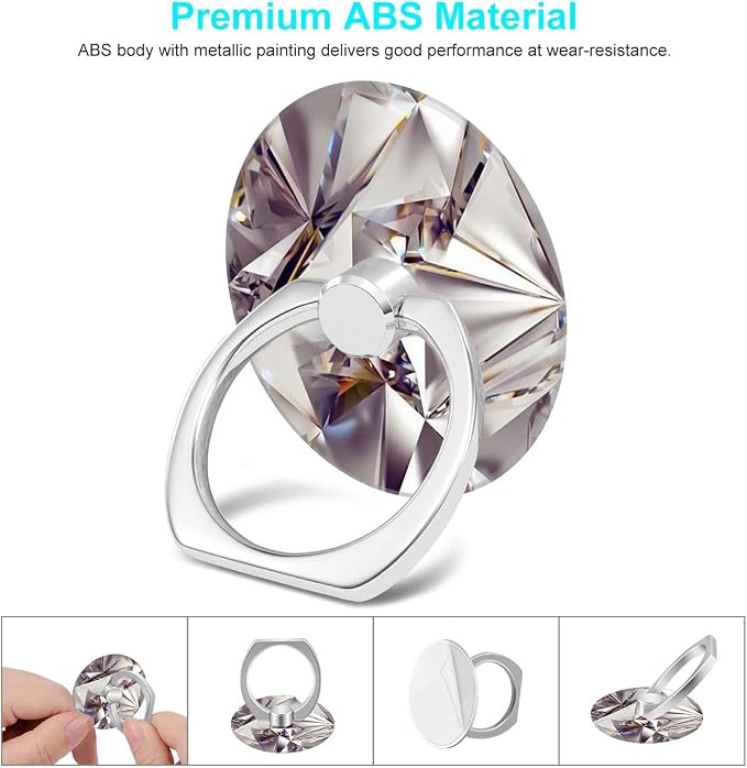 Bonoma Finger Ring Stand, 3 Pack Bling 360 Degree Rotation Phone Ring Stand - Image 2