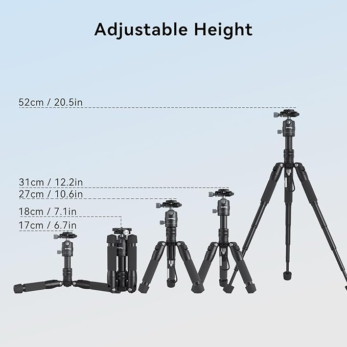 SmallRig VT-20 Aluminum Mini Tripod, Compact Desktop Tripods - Image 3