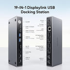 Displaylink Docking Station, USB C DisplayLink Dock Dual Displays - Image 2