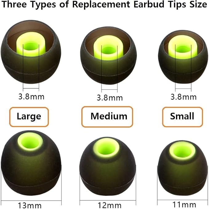 Earbud Tips Replacement Earbud Tips Ear Bud Replacement Pieces Silicone Soft - Image 3