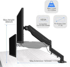 Gas Spring Monitor Arm 32 Inch, Adjustable Single Monitor Desk Mount - Image 4
