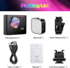 ULANZI U60 RGB Video Lights Black LED Camera Light 360° Full Color Portable - Image 8