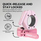 Barbell Clips, Barbell Clamps, Quick Release Olympic Barbell Clamps - Image 3