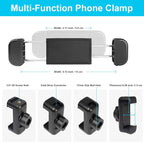 Gooseneck Phone Holder Jaws Flex Clamp Clip Mount, 11.8" Long Gooseneck Arm - Image 7