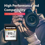 GIGASTONE 512GB SD Card, 4K Camera Pro MAX, A2 4K SDXC Memory Card High Speed - Image 4