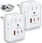 2 Pack European Travel Plug Adapter, VINTAR PD 20W Foldable Type C Adapter by VINTAR