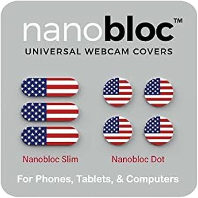Nanobloc Universal Webcam & Phone Camera Covers by Eyebloc