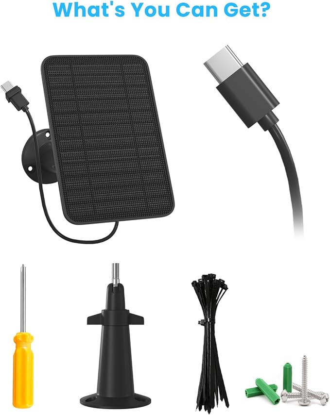 5W Solar Panel for Blink Camera Outdoor, Solar Panel Charger Compatible - Image 7