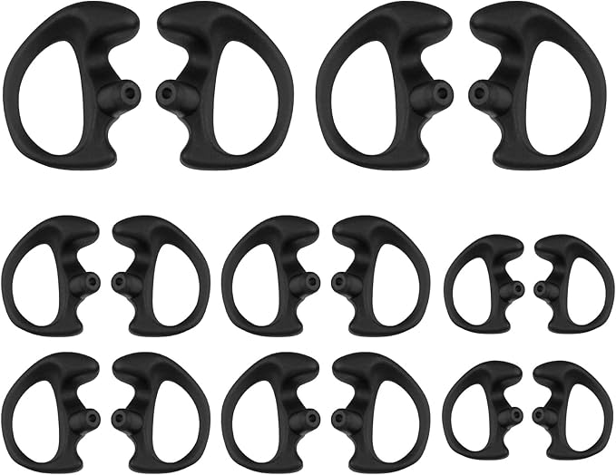 Silicone Replacement Earmold for Motorola/Baofeng/Retavis Radios by POFENALwalkietalkieearpiece